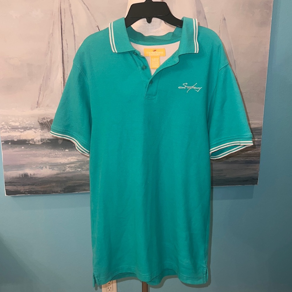 ♦️3/$15♦️Young Kings by Steve Harvey Green Polo, XL (18/20)